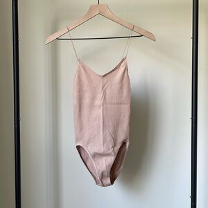 Urban Outfitters Out From Under Ribbed Bodysuit in Cream Beige